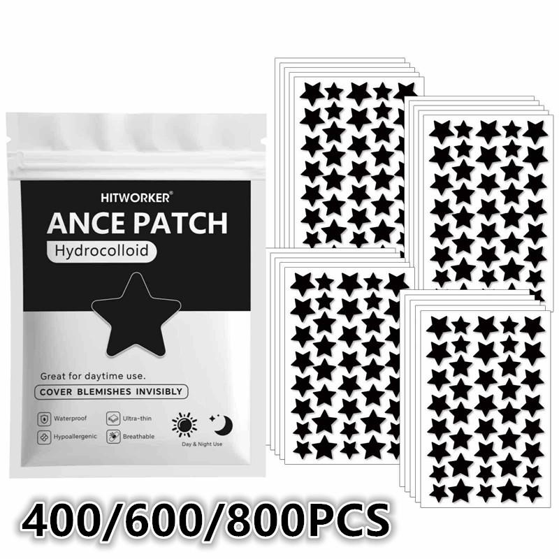 Hydrocolloid Pimple Patch - 400/600/800Pcs Plester Jerawat Bentuk Bintang Hidrokoloid