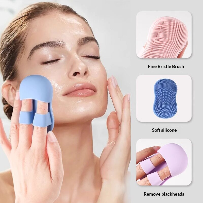 Silicone Face Scrubber Electric - Sikat Pembersih Wajah Silikon Mini, Penggosok