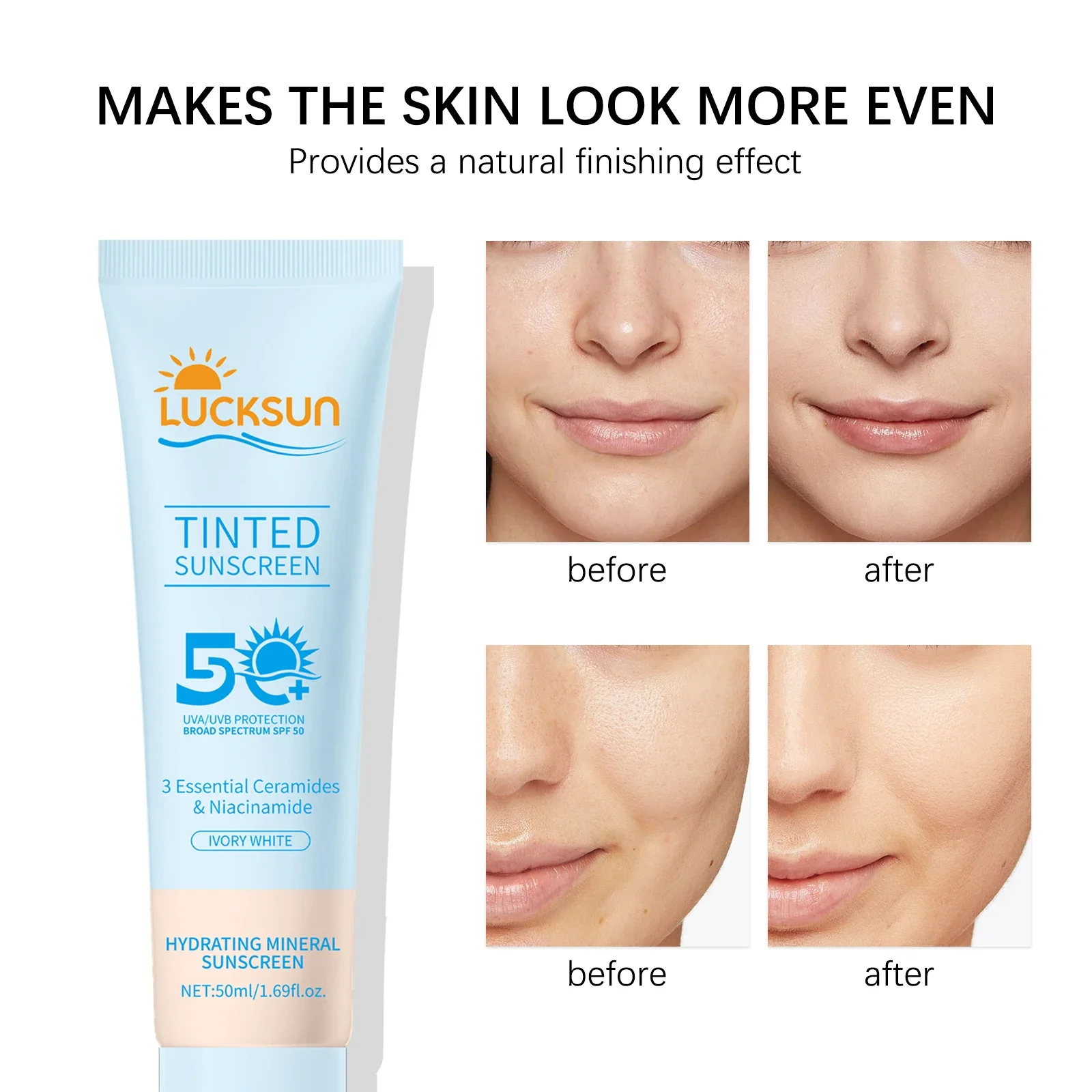 Spf 50 Waterproof Sunscreen - Krim Tabir Surya SPF50+. Menawarkan Perlindungan