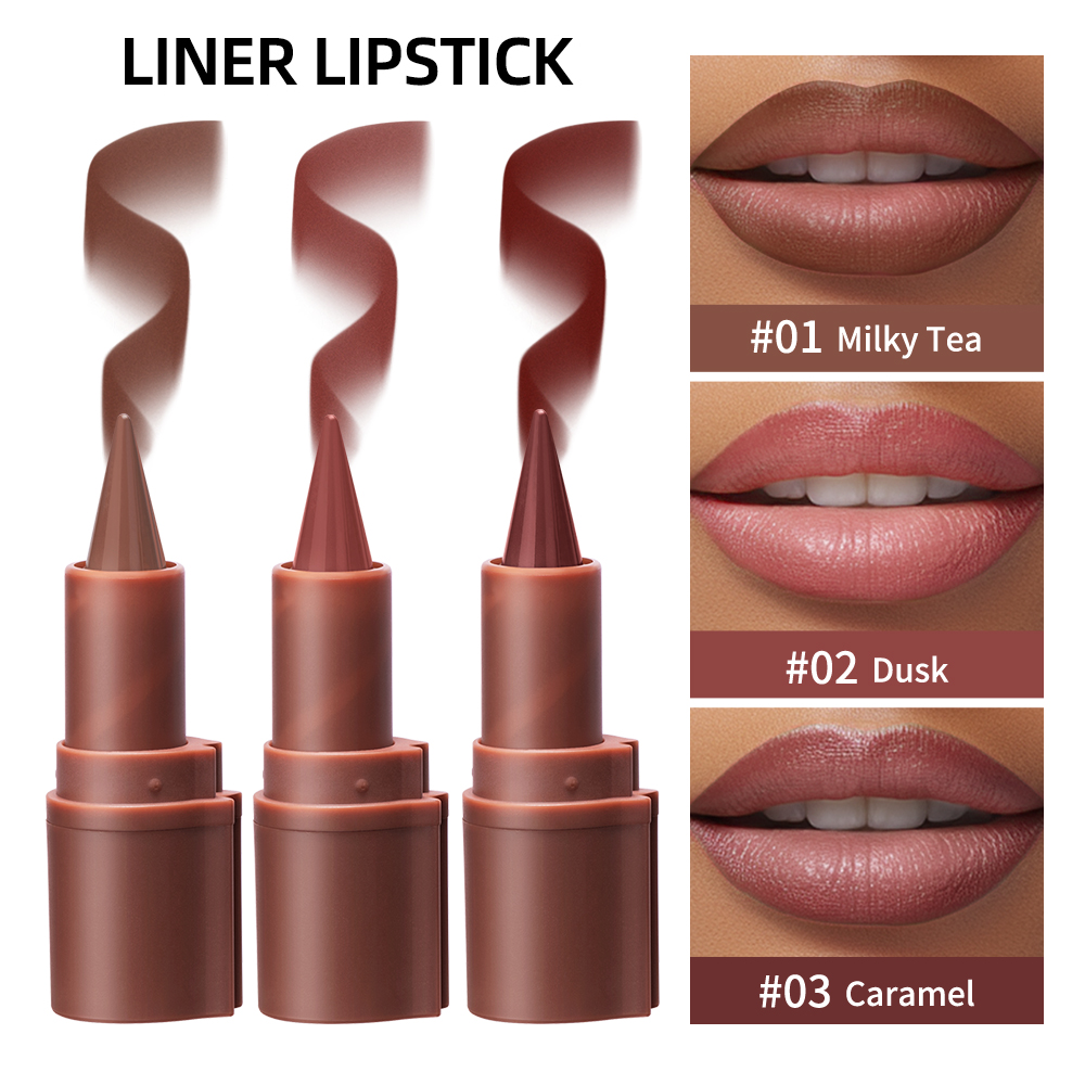 Matte Velvet Lip Tint Long Lasting - Krayon Bibir Gradien 5 Warna Matte