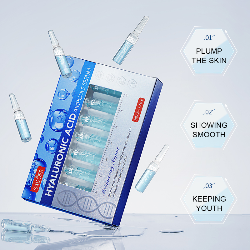 Hyaluronic Acid Facial Serum - Ampul Esens Asam Hialuronat, Set Ampul