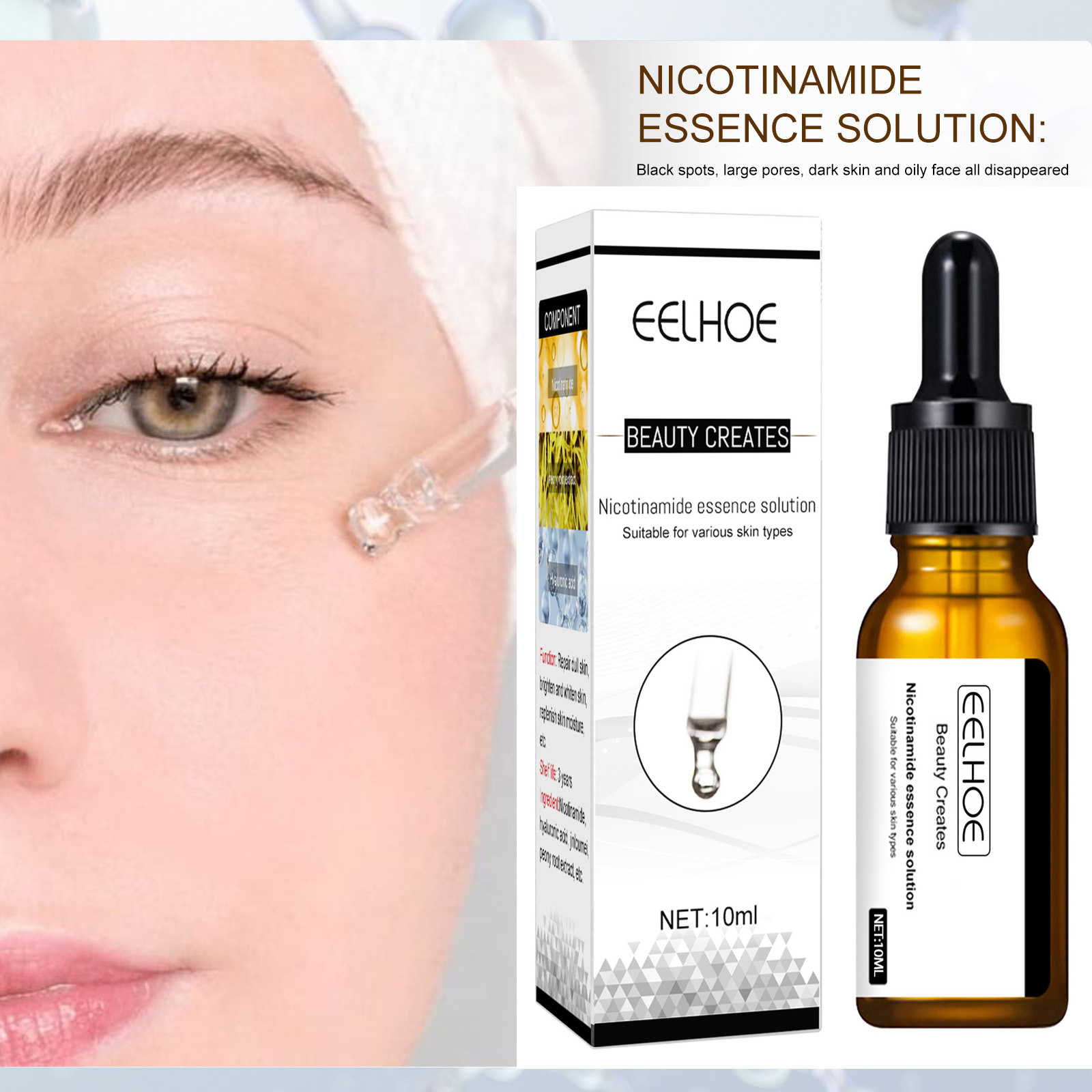 Niacinamide Pore Shrinking Essence - Serum Pemutih Wajah Pengecil Pori-pori Menghilangkan