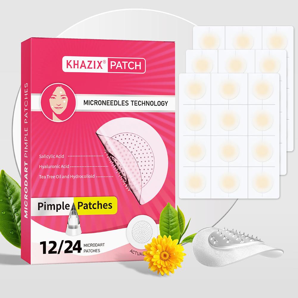 Hydrocolloid Pimple Patch - 12/24 Buah Tambalan Jerawat Jarum Mikro