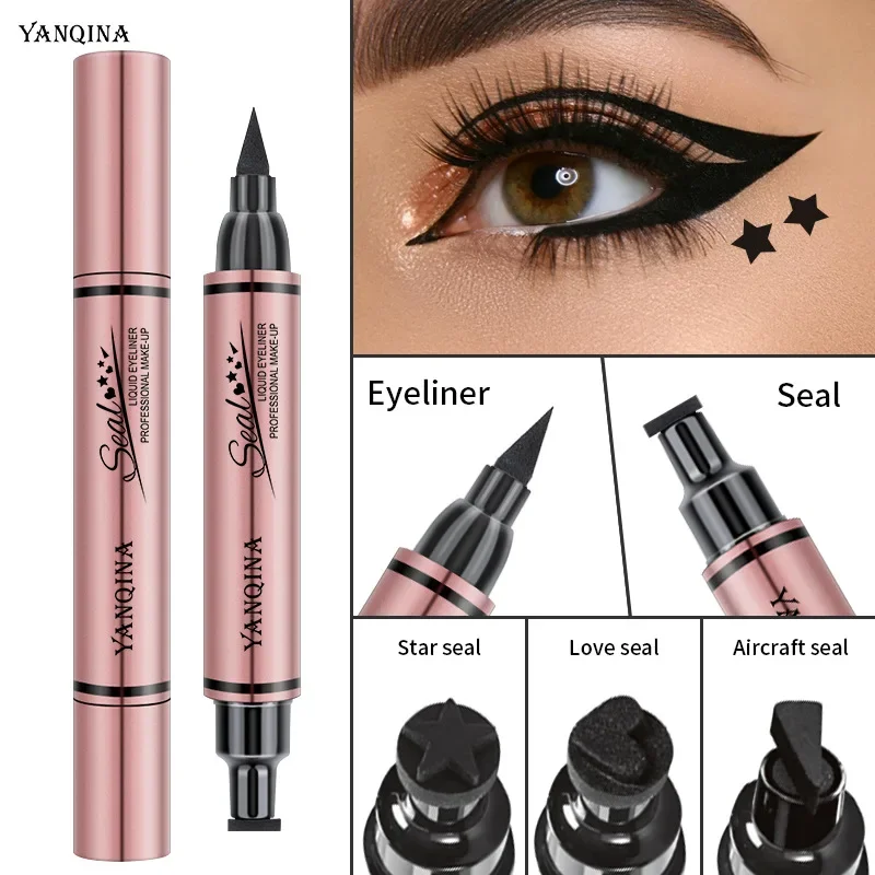 Waterproof Liquid Eyeliner Pen - Pena Stempel Eyeliner Tahan Lama Tahan