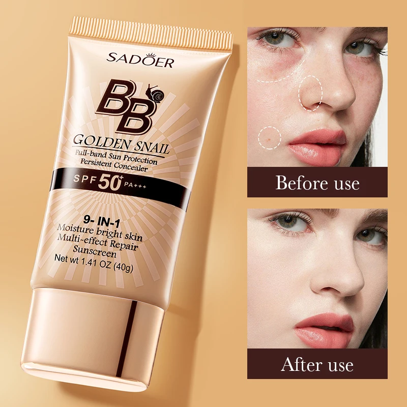 Spf 50 Waterproof Sunscreen - Sunscreen BB Cream SPF50, Alas Bedak,