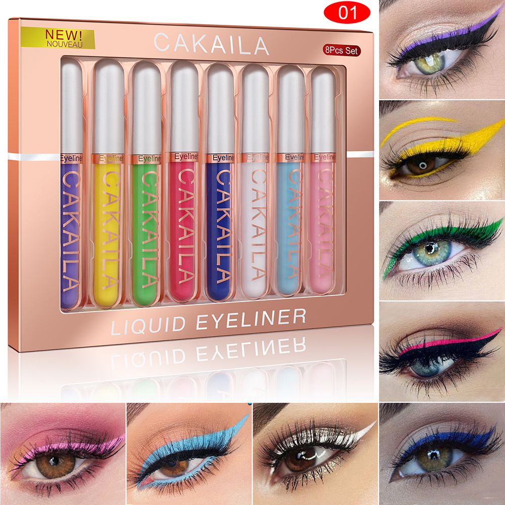 Set 8 Warna Pena Eyeliner Taha - Waterproof Liquid Eyeliner Pen ulasan dan harga