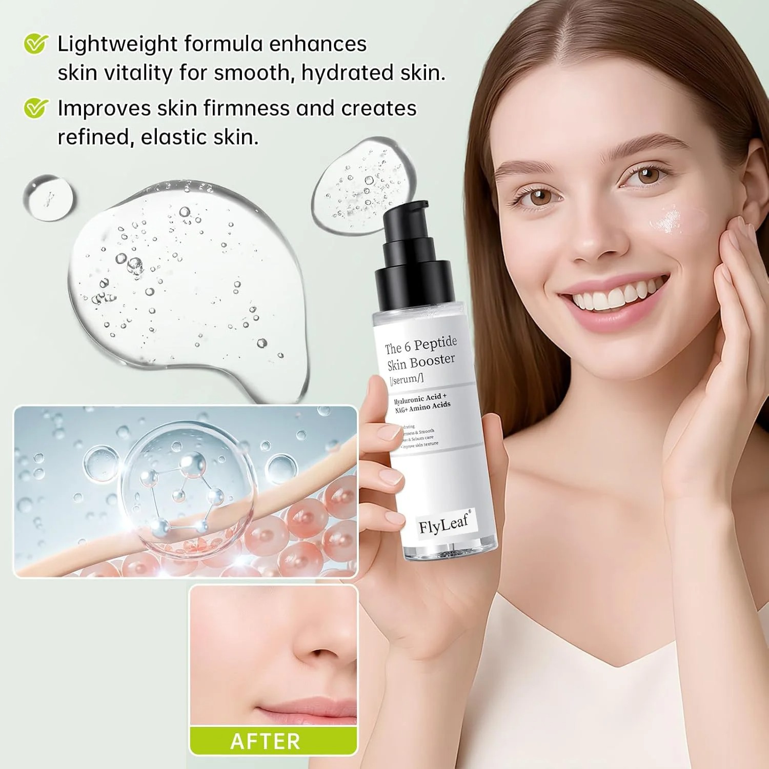 150ml Peptide Skin Booster Ton - Hyaluronic Acid Facial Serum ulasan dan harga