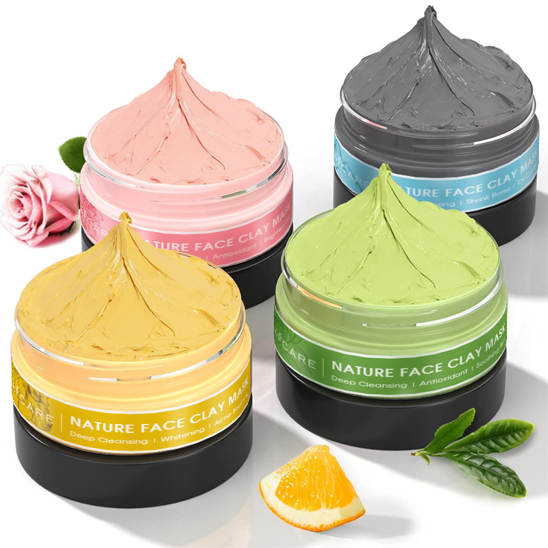 4 buah Set Masker Wajah tanah  - Green Tea Cleansing Clay Mask ulasan dan harga
