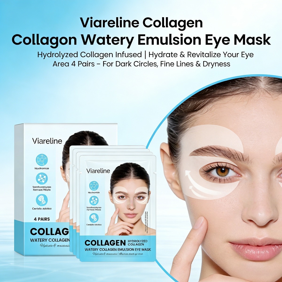 Patch Kolagen untuk Mata Mengu - Collagen Under Eye Patches ulasan dan harga