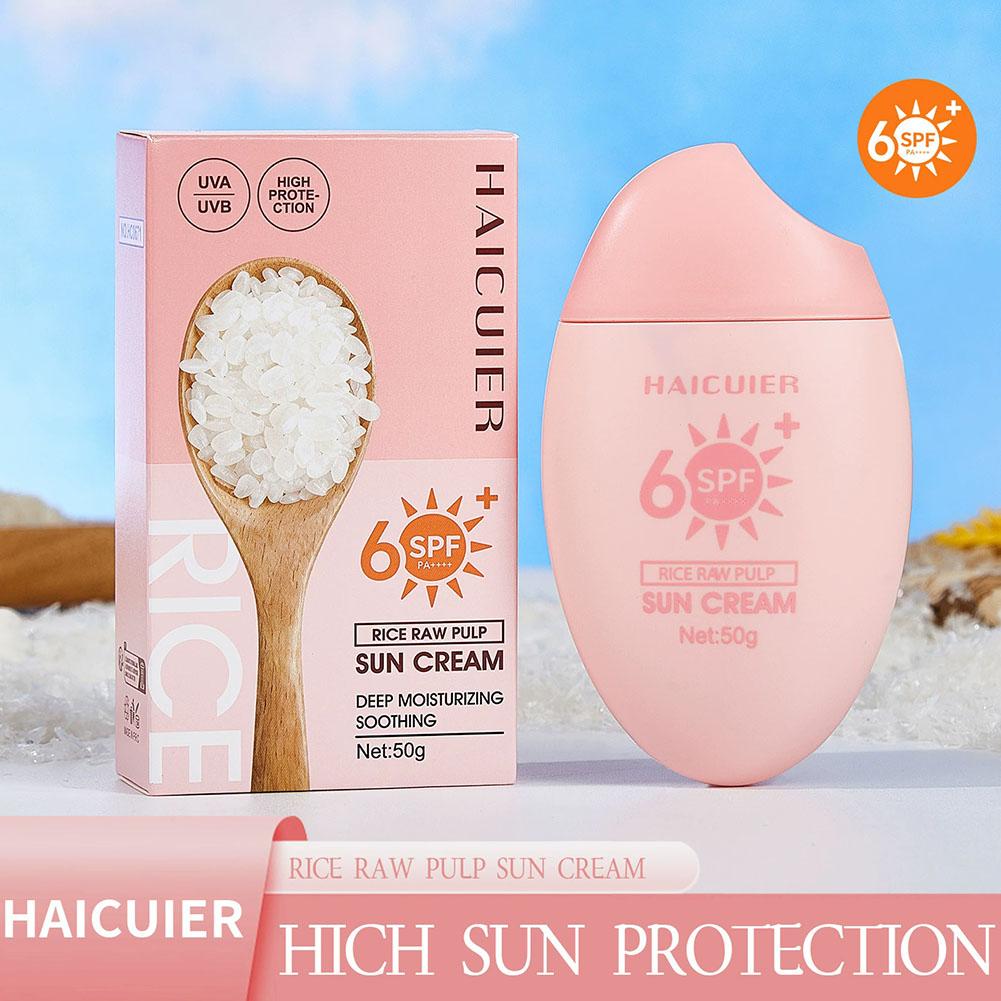SPF50+ Tabir Surya Beras Menta - Spf 50 Waterproof Sunscreen ulasan dan harga
