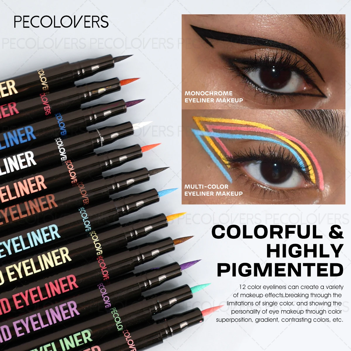 1 Buah Eyeliner Riasan Mata Ta - Waterproof Liquid Eyeliner Pen ulasan dan harga