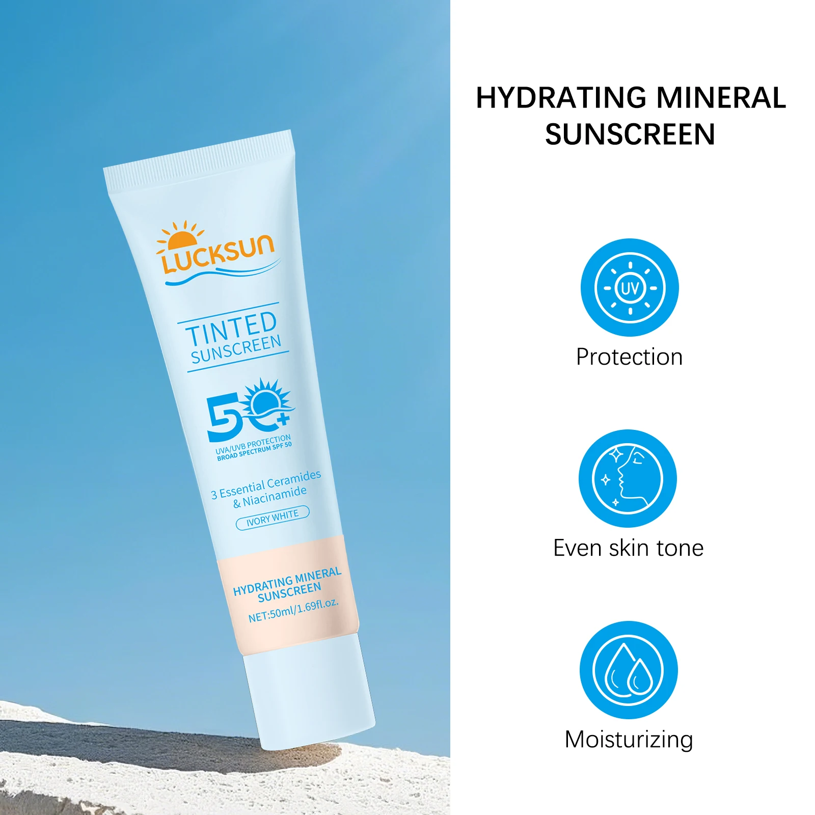 Krim Tabir Surya SPF50+. Menaw - Spf 50 Waterproof Sunscreen ulasan dan harga