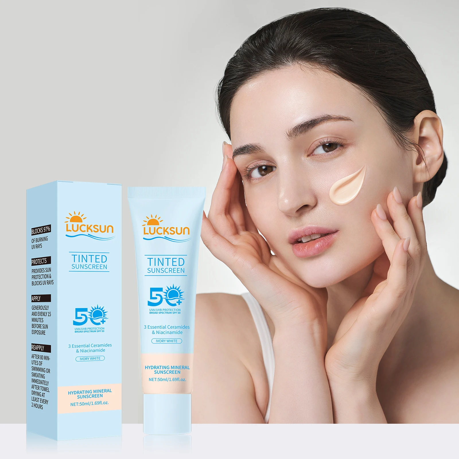 Krim Tabir Surya SPF50+. Menaw - Spf 50 Waterproof Sunscreen ulasan dan harga