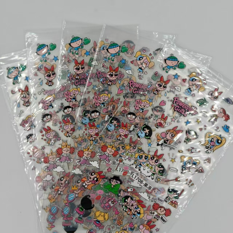 Stiker Powerpuff Girls, Tahan  - Nail Art ulasan dan harga