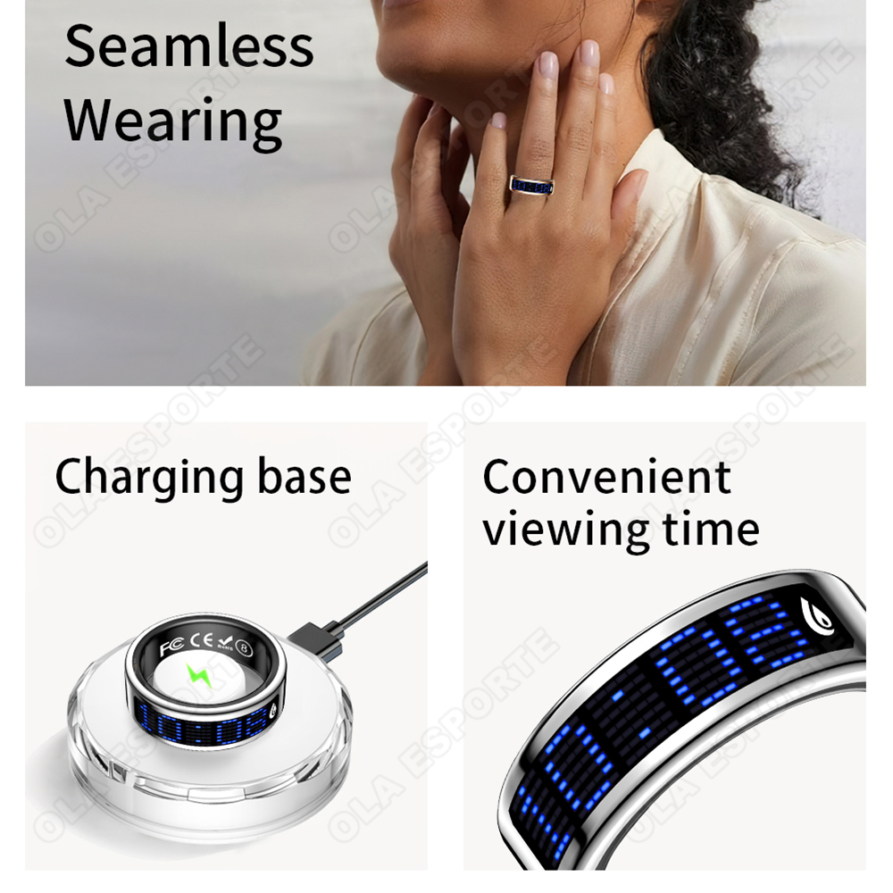 Cincin Pintar Layar Amoled Men - Health Monitors ulasan dan harga