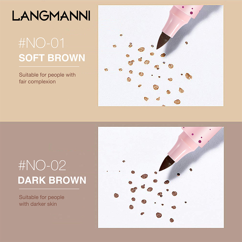 Langmanni 2 Warna Pena Bintik  - Waterproof Liquid Eyeliner Pen ulasan dan harga
