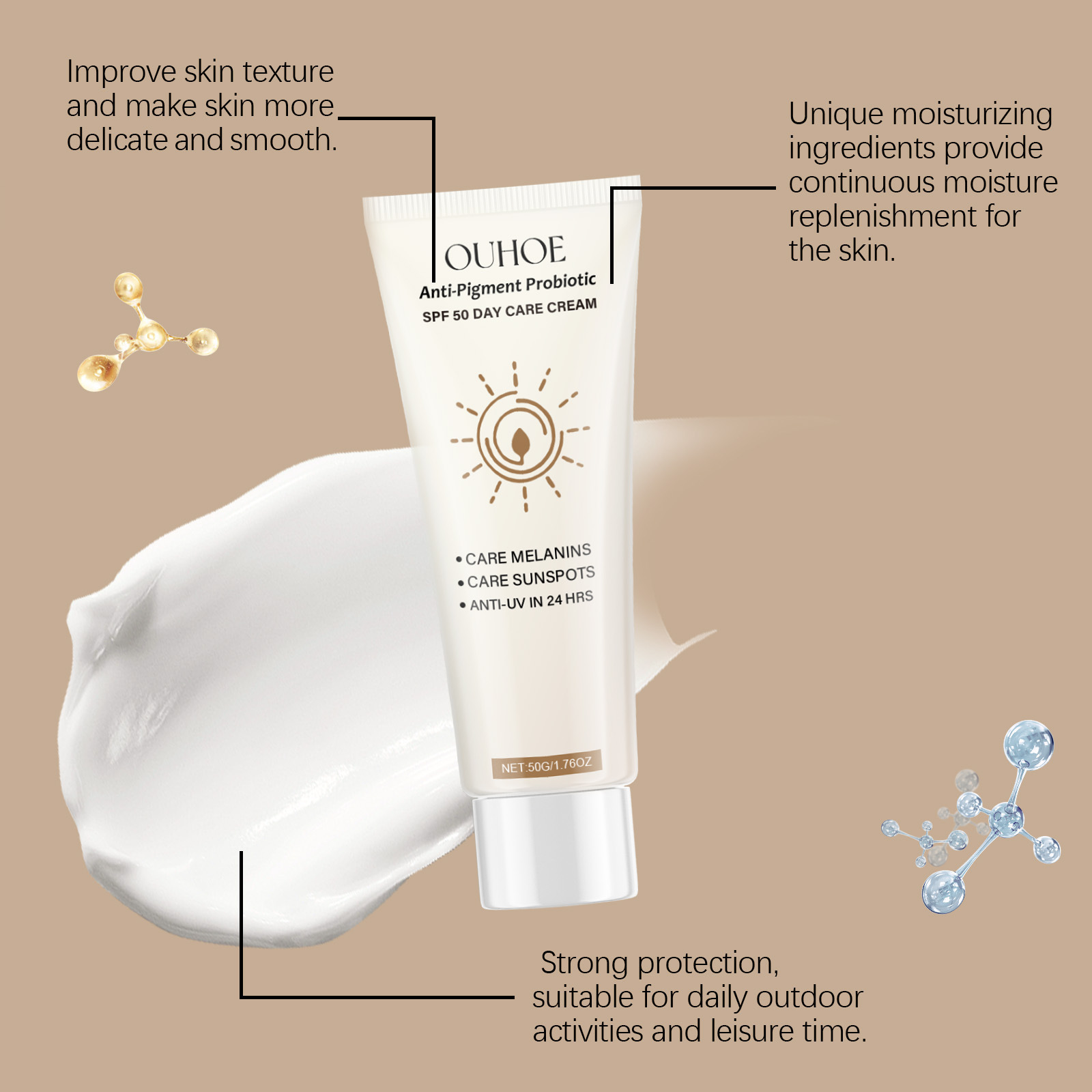 SPF50 Tabir Surya Pelindung Ul - Spf 50 Waterproof Sunscreen ulasan dan harga
