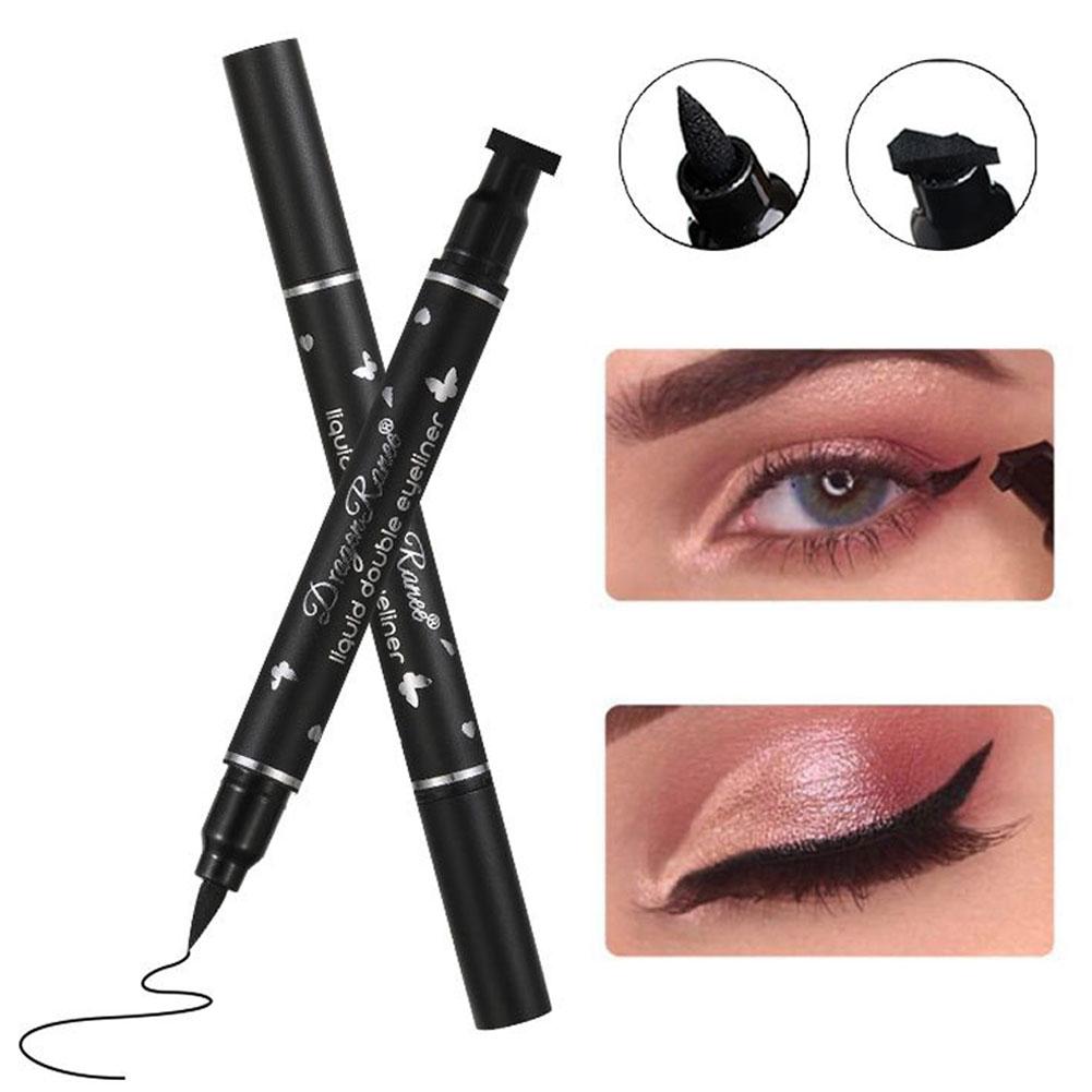 Pena Eyeliner Bersayap 2 in 1, - Waterproof Liquid Eyeliner Pen ulasan dan harga