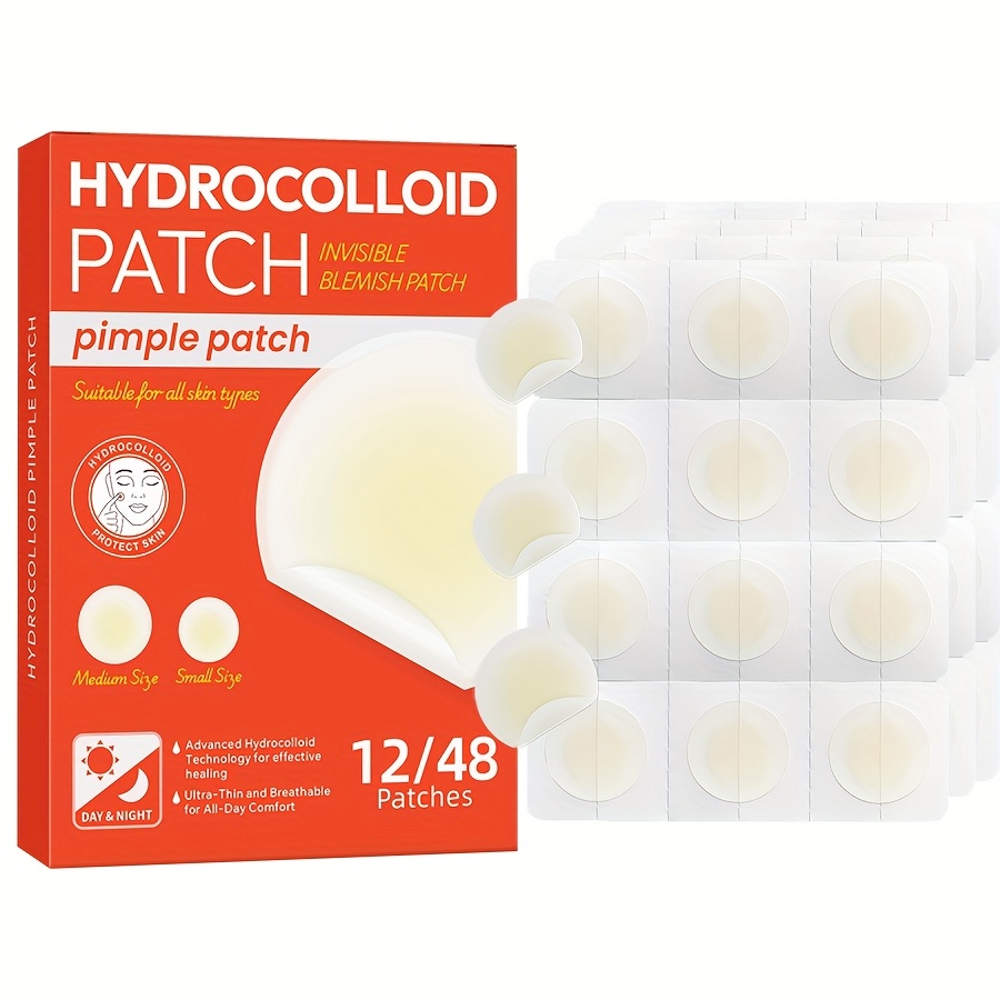 48 PCS Plester Jerawat Hidroko - Hydrocolloid Pimple Patch ulasan dan harga