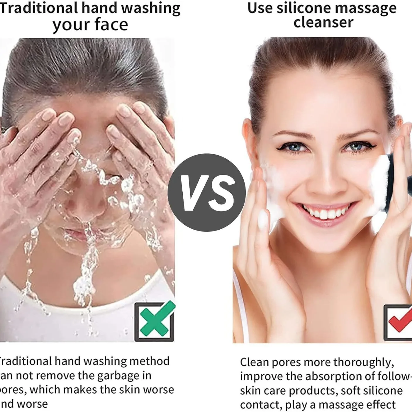 Sikat Wajah Silikon untuk Pria - Silicone Face Scrubber Electric ulasan dan harga