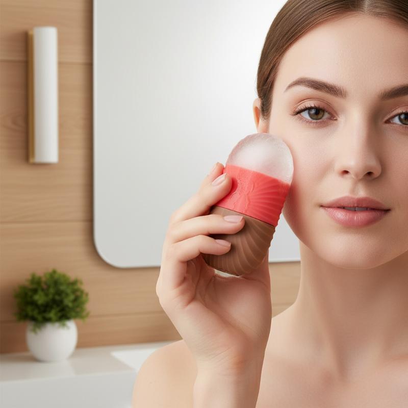 Cetakan Es Silikon 1 Buah Pola - Face Ice Roller Puffiness ulasan dan harga